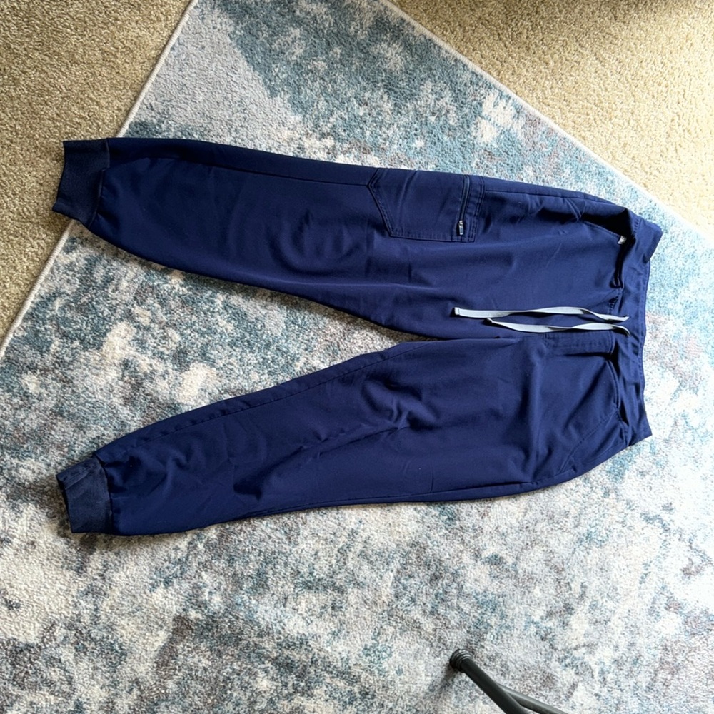 Figs Navy Zamora Jogger Pants Size L!